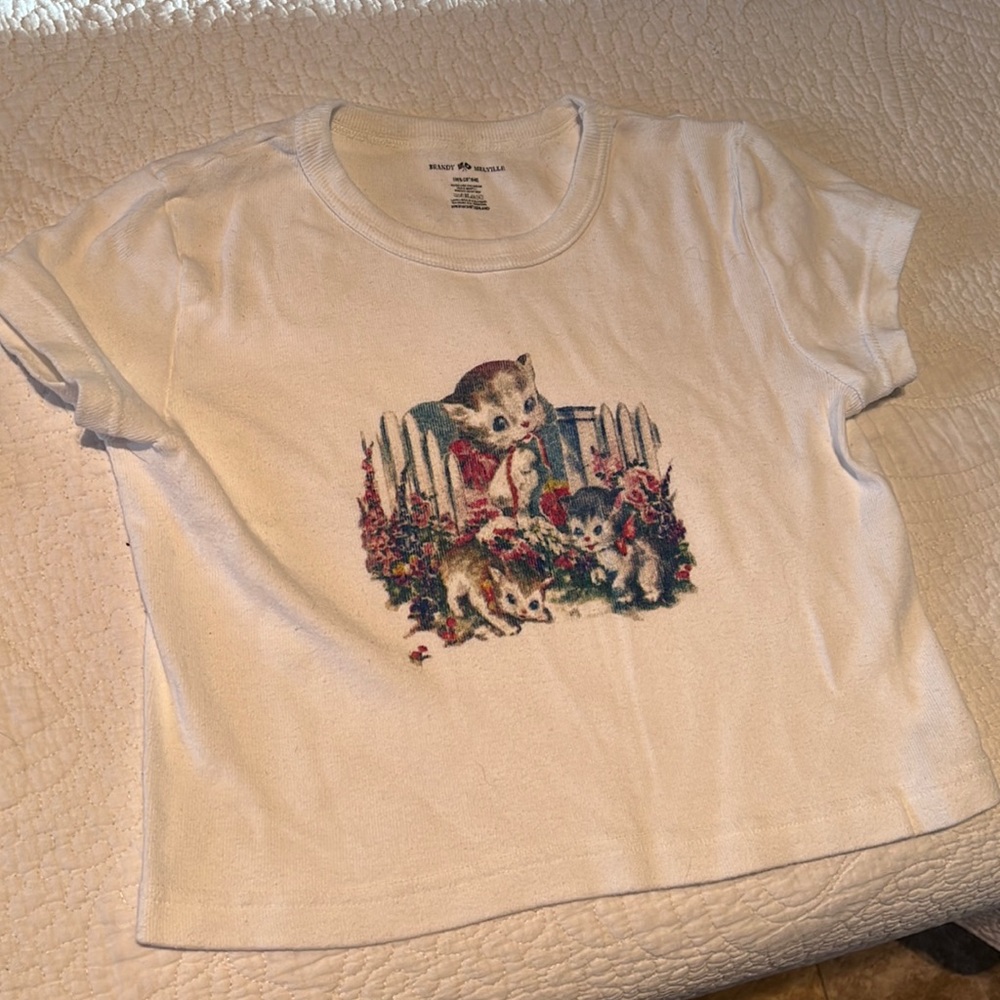 Brandy Melville Crop Top - Kittens